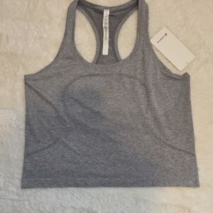 Lululemon Gray Racerback Seamless Workout Tank Size 14